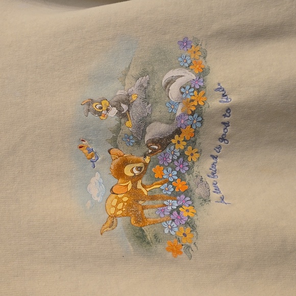 Vintage Bambi Disney Crewneck Sweatshirt  Hard to Find! - Picture 3 of 8